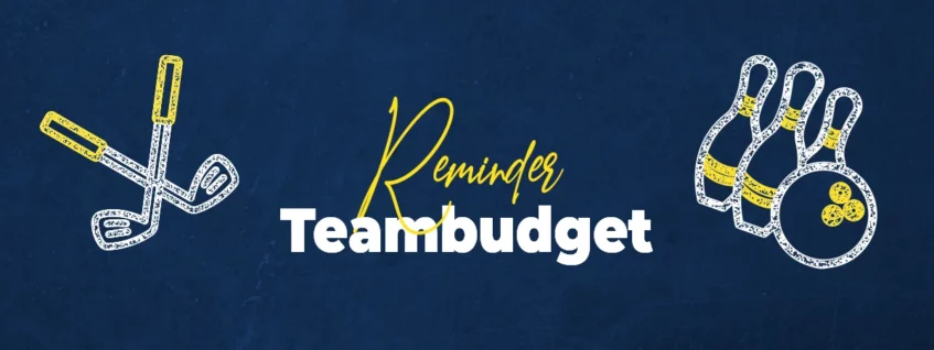 Reminder Teambudget 2025